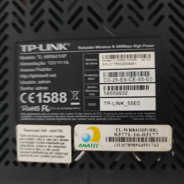 Roteador TP-LINK, entrego417561369401118722