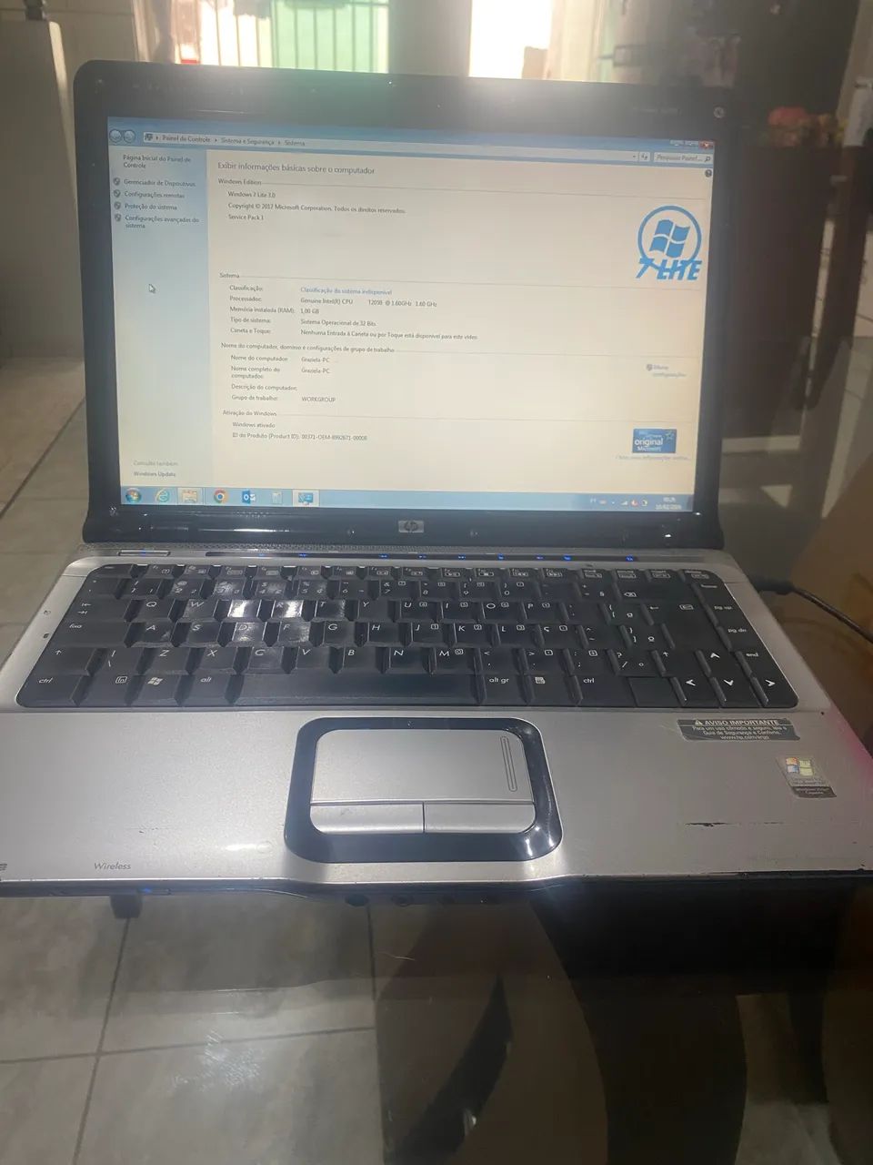 Notebook HP Pavilion - Windows 7 lite - Foto 3