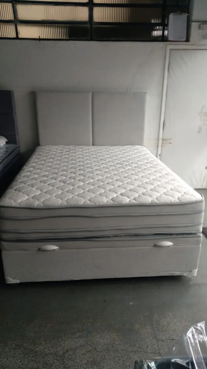 Cama casal em bucle cama,colchão e cabeceira 