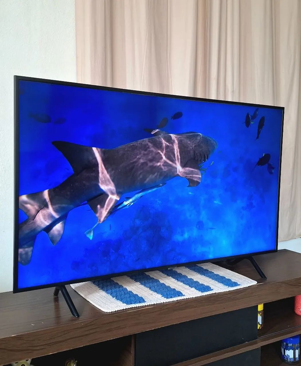  Smart TV Samsung 4K LED 55 polegadas - Foto 2