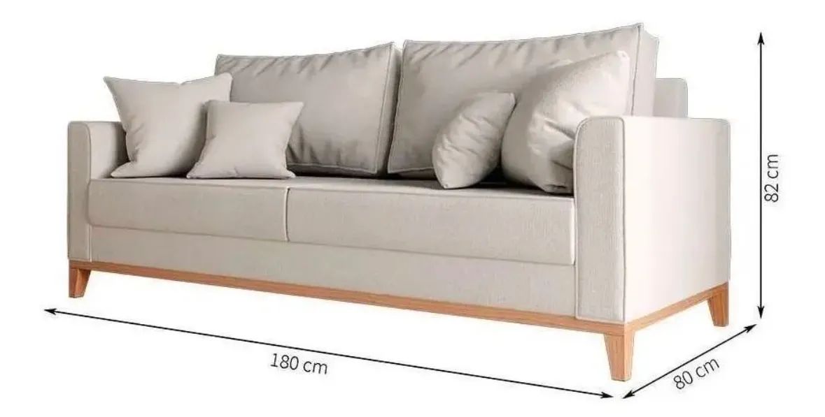 Sofá Mobly Beny 1,80cm - semi novo - Foto 2