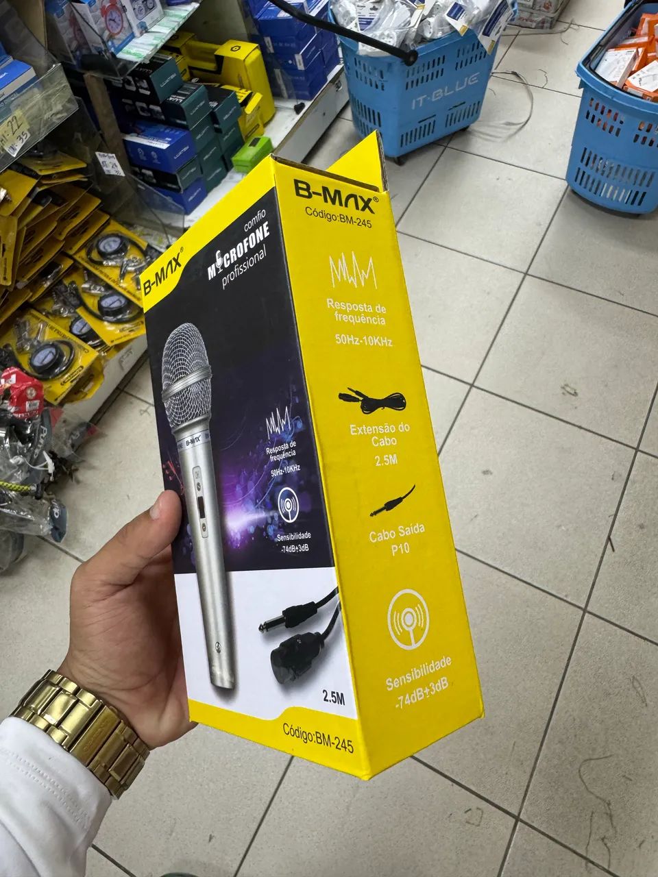 Microfone B-MAX com Fio - PROFISSIONAL - NOVO na Caixa - Foto 2