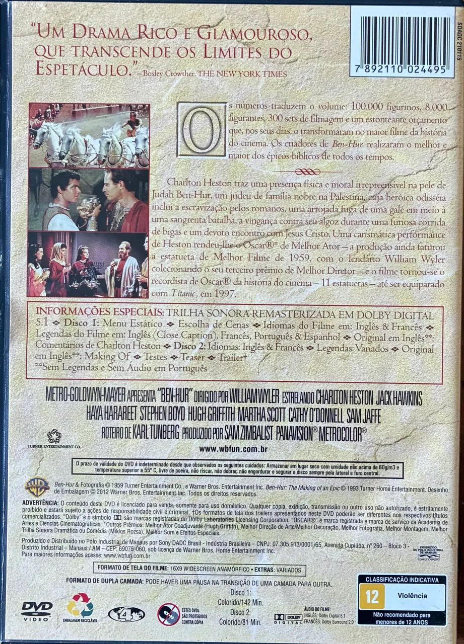 DVD -BEN-HUR - Foto 4
