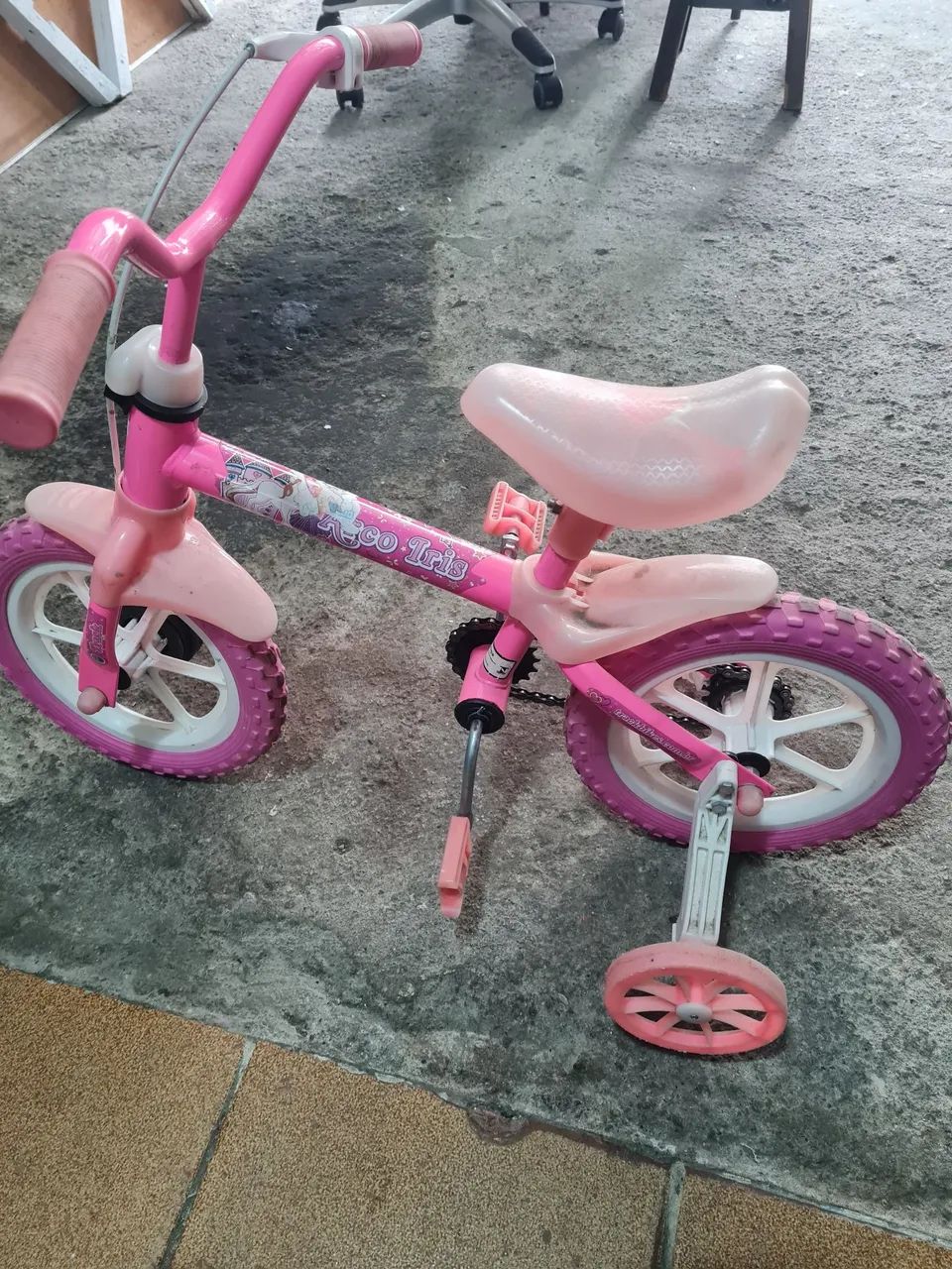 Bicicleta infantil aro 12 rosa