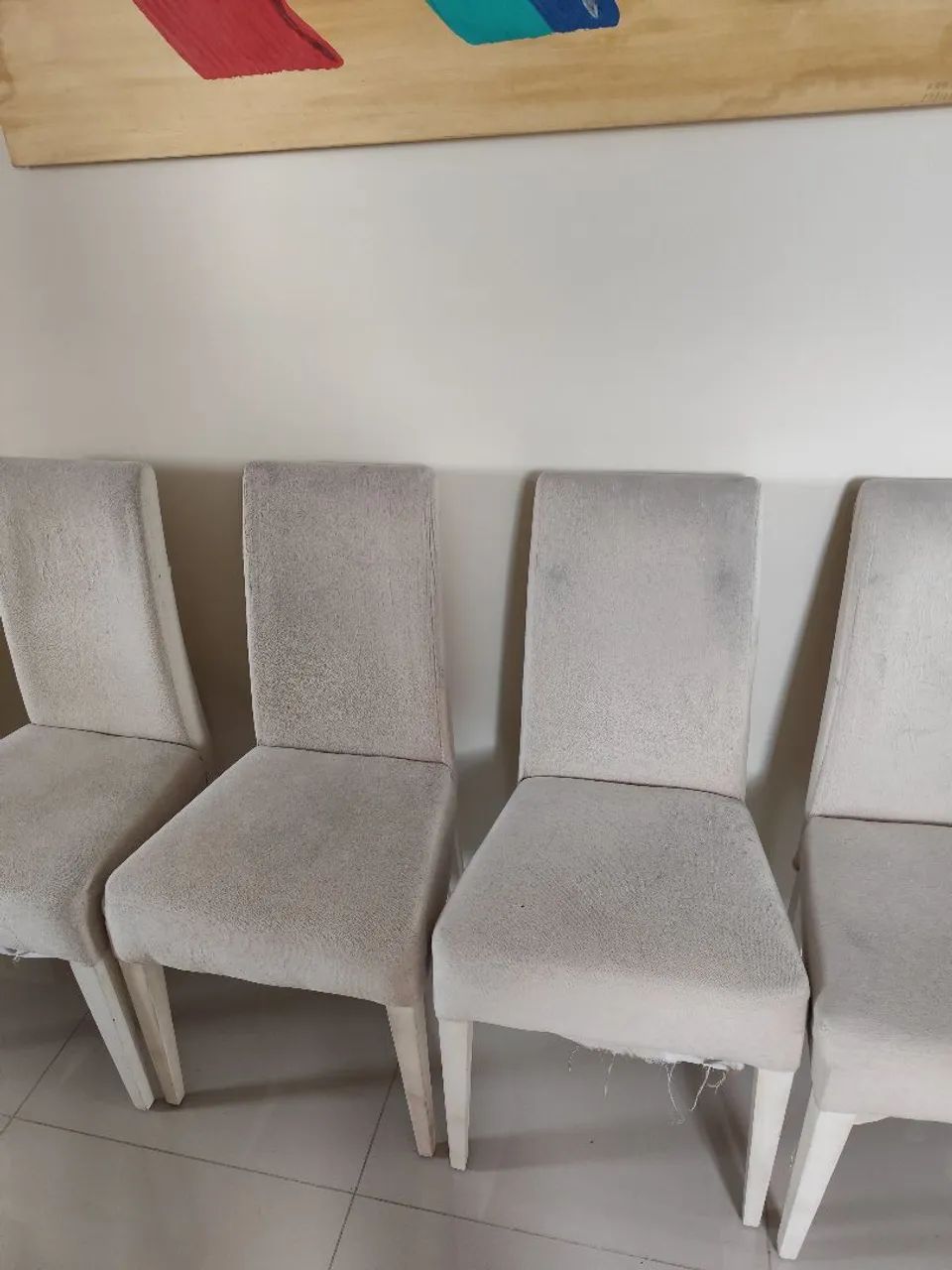 Vendo 06 Cadeiras para mesa de jantar c/capas - Foto 3