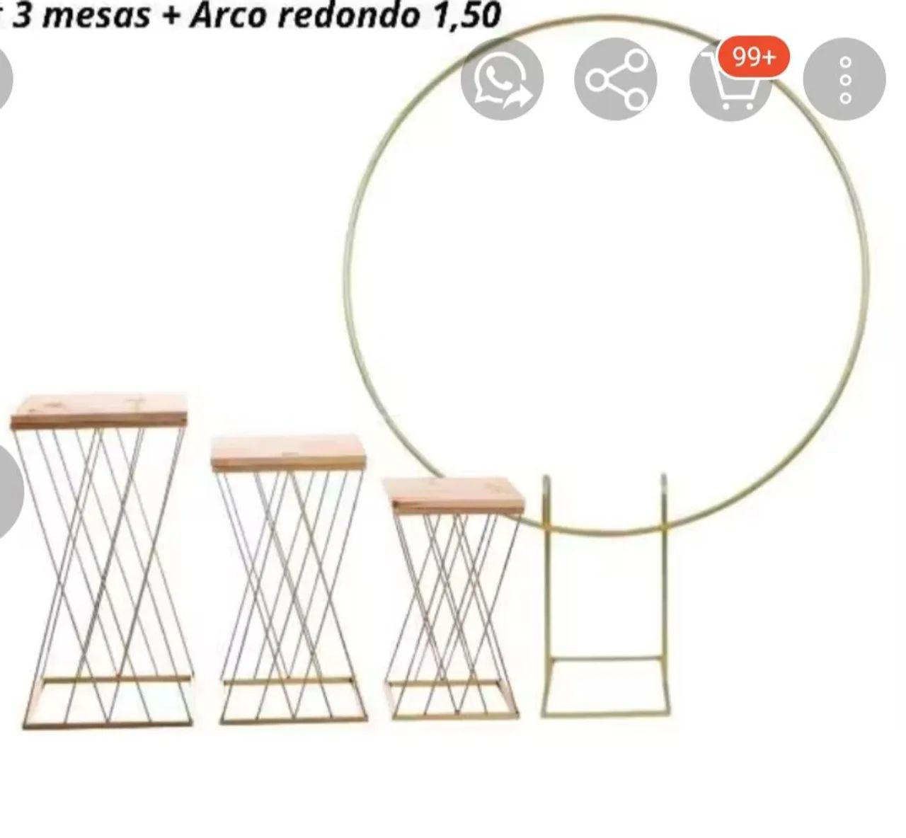 Kit mesas e arco para aniversário 