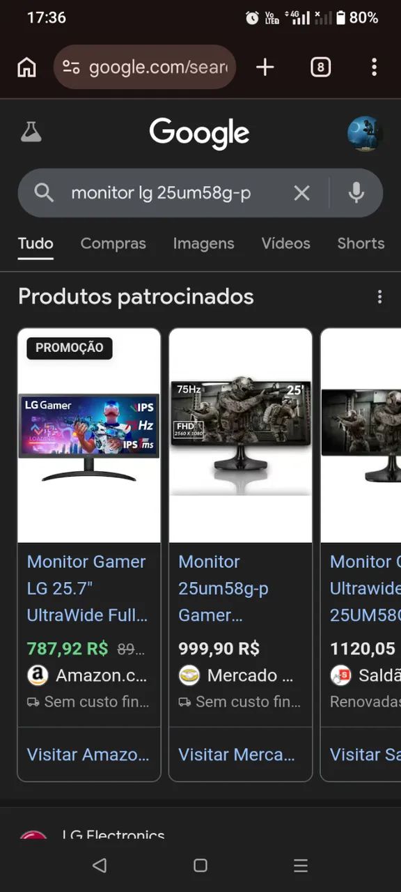 Monitor LG 25 polegadas  - Foto 2