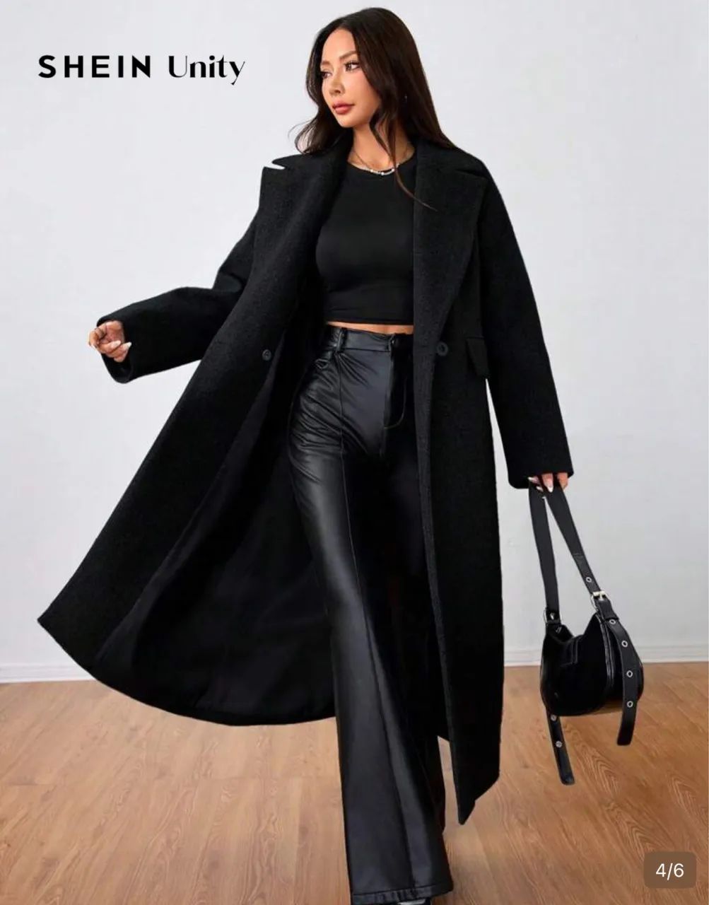 Sobretudo longo preto - Foto 2