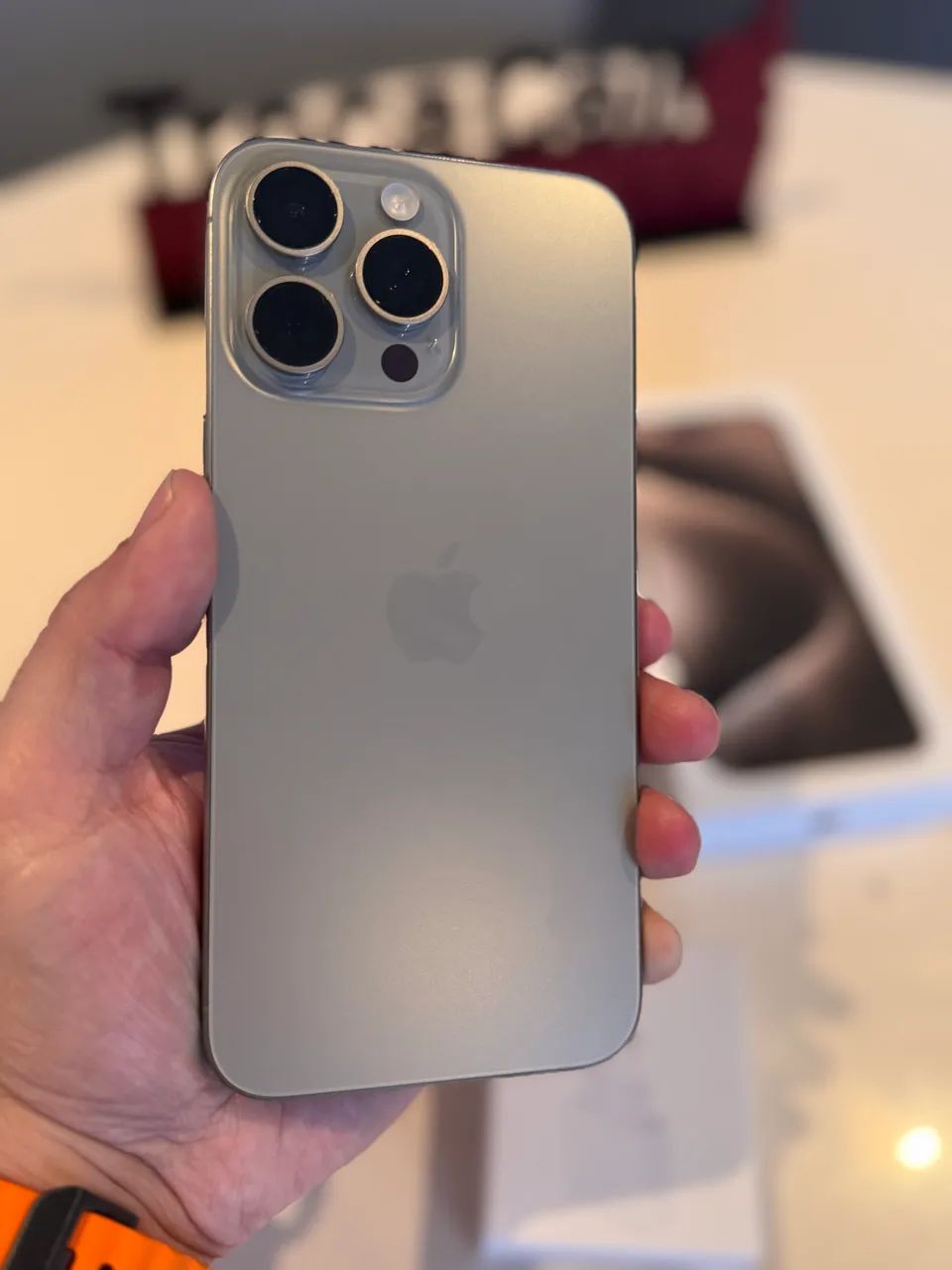 Iphone 15 Pro Max Natural 256GB. Troco ou parcelo!! - Celulares e
