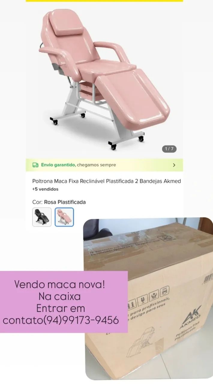 Maca Plastificada Rosa na Caixa - Foto 2