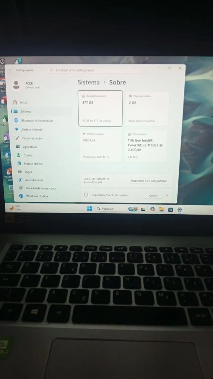 Notebook Acer i5 - Foto 4