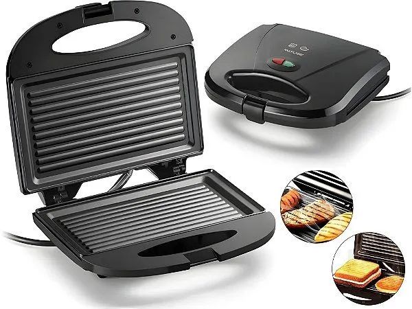 Grill e Sanduicheira Multi Home 2 em 1