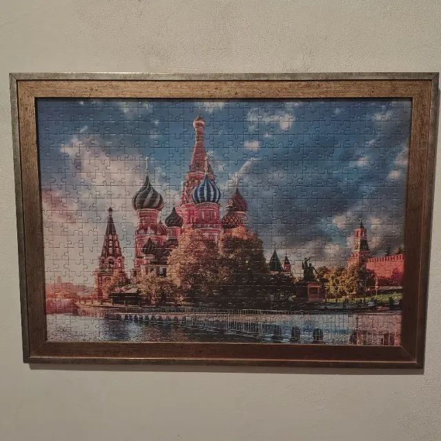 Quadros Quebra Cabeça com molduras e vidro antireflexo