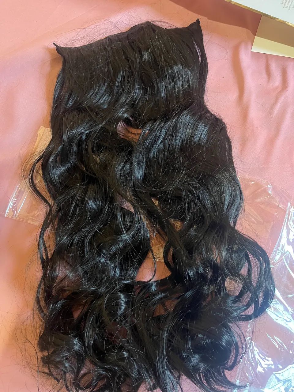 Vendo 2 aplique de Cabelo Preto ondulado  - Foto 2