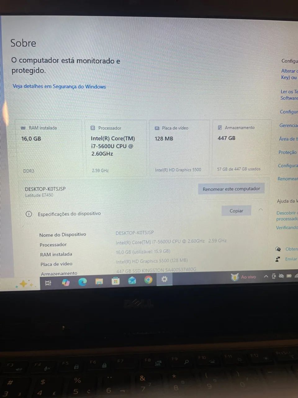 Notebook Dell i7  - Foto 5