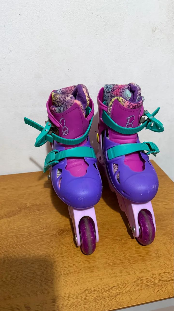 Kit Patins Infantil Completo com Capacete e Proteções - Foto 3