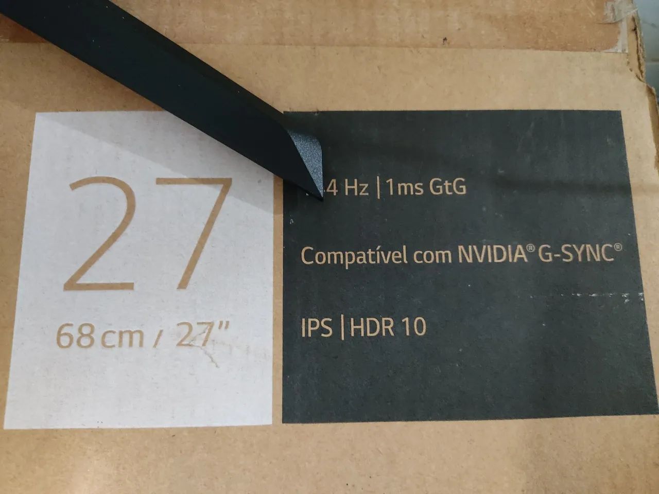 Monitor LG UltraGear 144Hz e 27 Polegadas - Foto 4