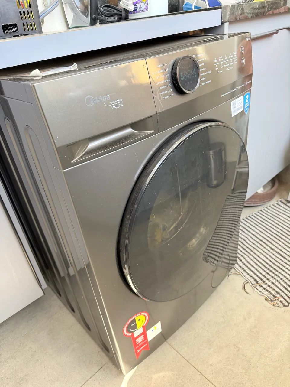 Lavadora Lava e Seca Midea 11kg MF 200 com 11 programas e Wi-Fi  - Foto 2