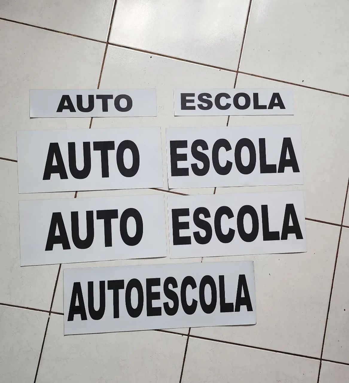 Kit com 7 adesivos magnéticos auto escola - Foto 2