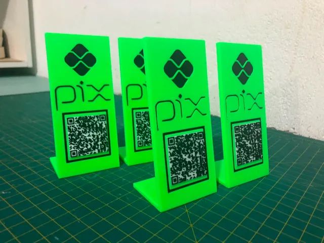 Plaquinha Pix Para Comércio QR Code Personalizado - Foto 4