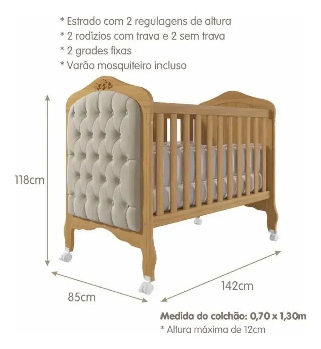Berço Mini cama Harmonia  - Foto 4