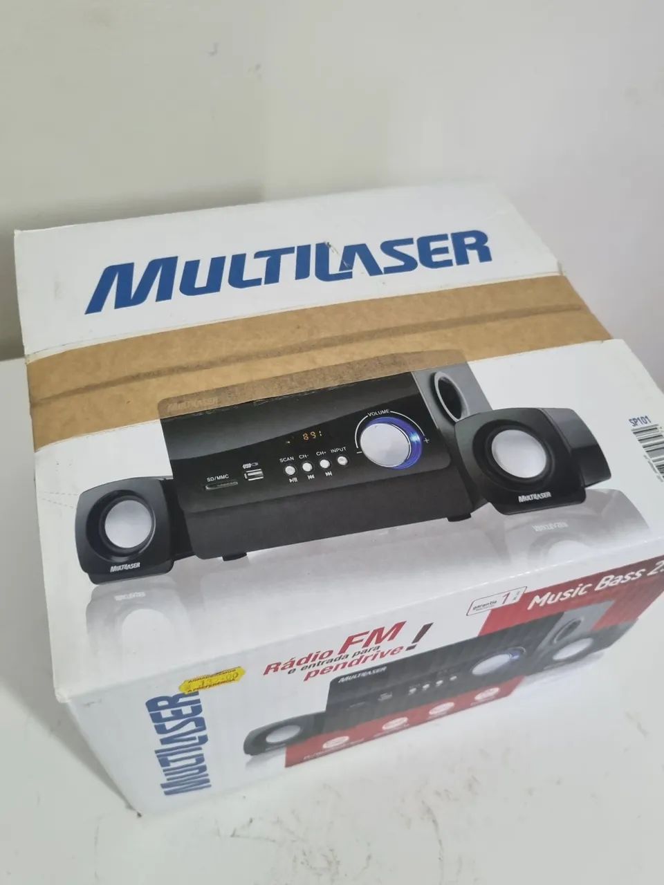 Caixa de som com subwoofer nova - Foto 2