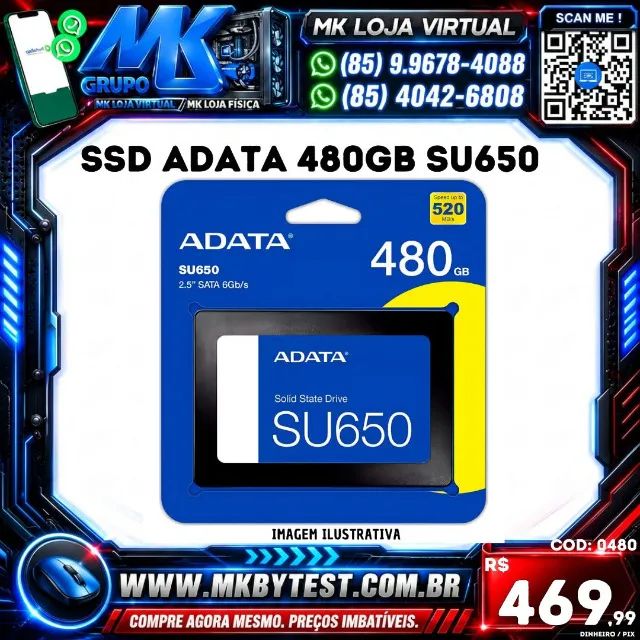 SSD ADATA 480GB SATA-SU650