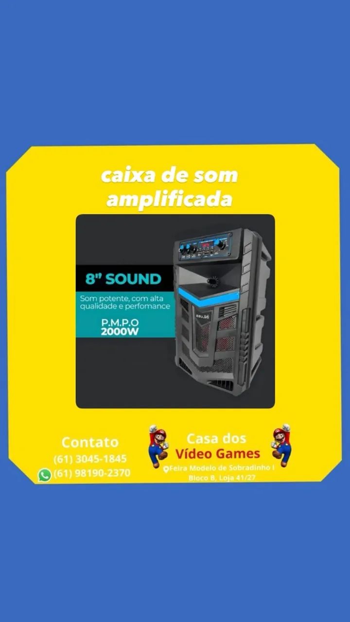 CAIXA DE SOM AMPLIFICADA 