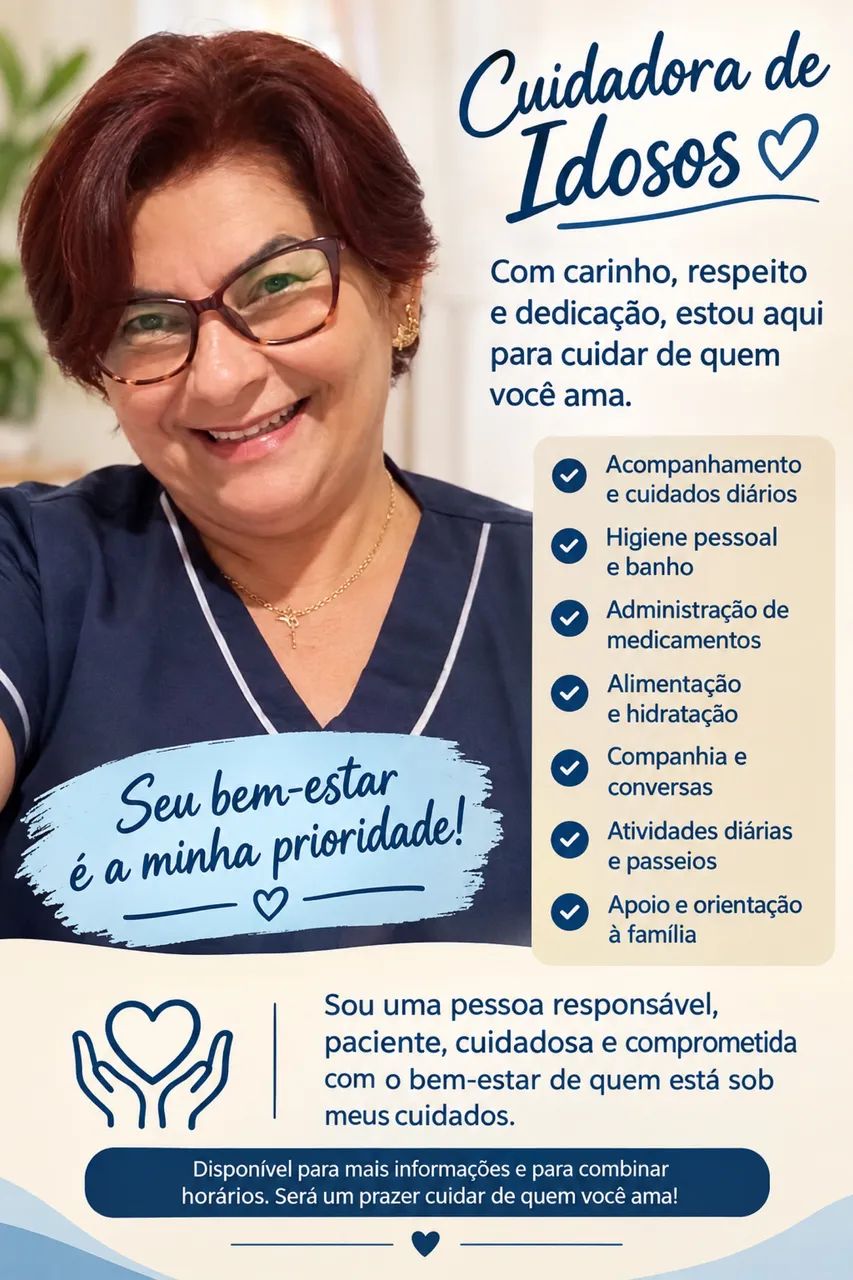 Cuidadora criança adulto e idoso 