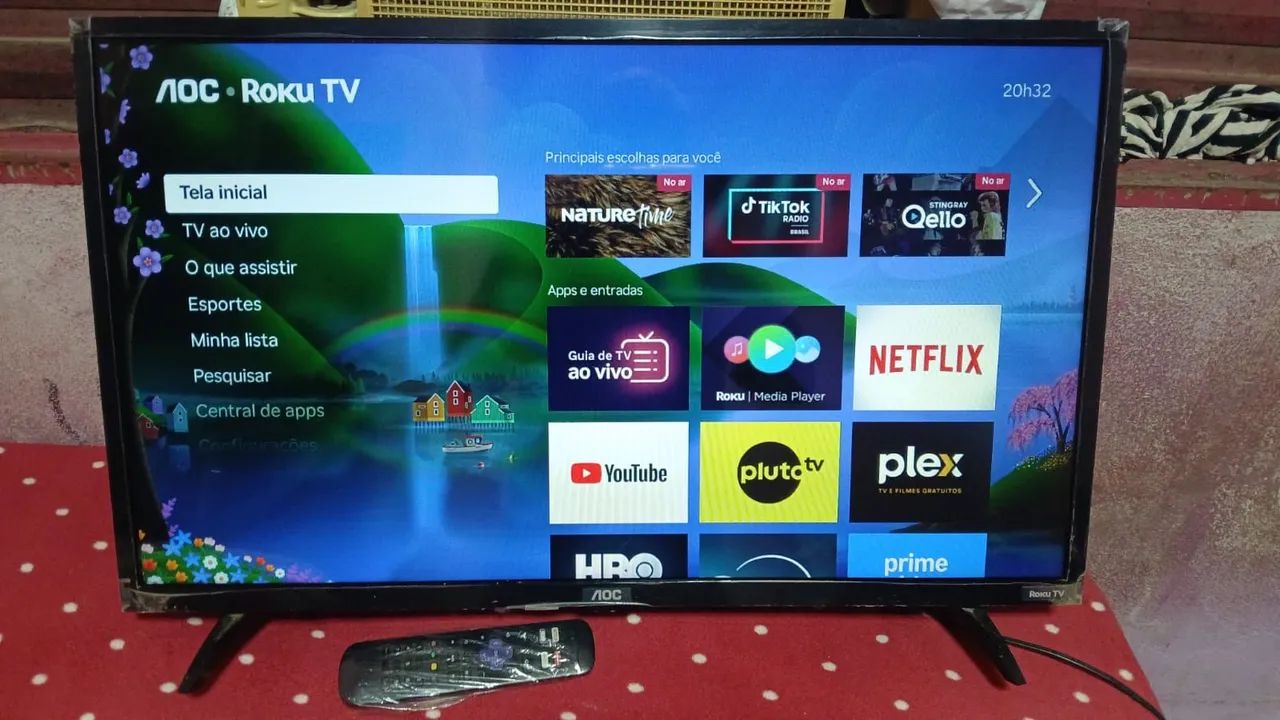Aoc  roku smart 32 polegadas  - Foto 3