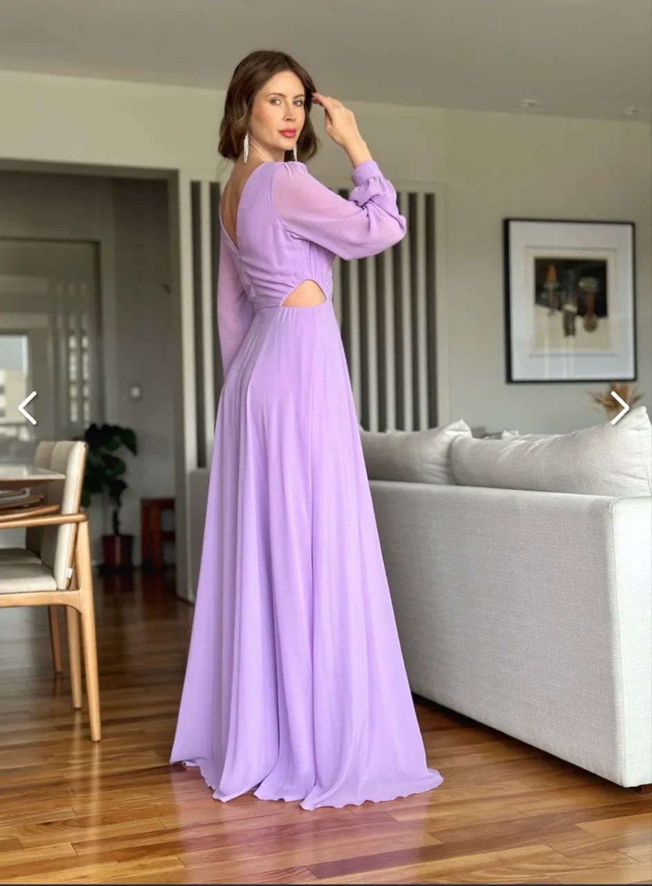 VESTIDO LILÁS DE FESTA - Foto 4