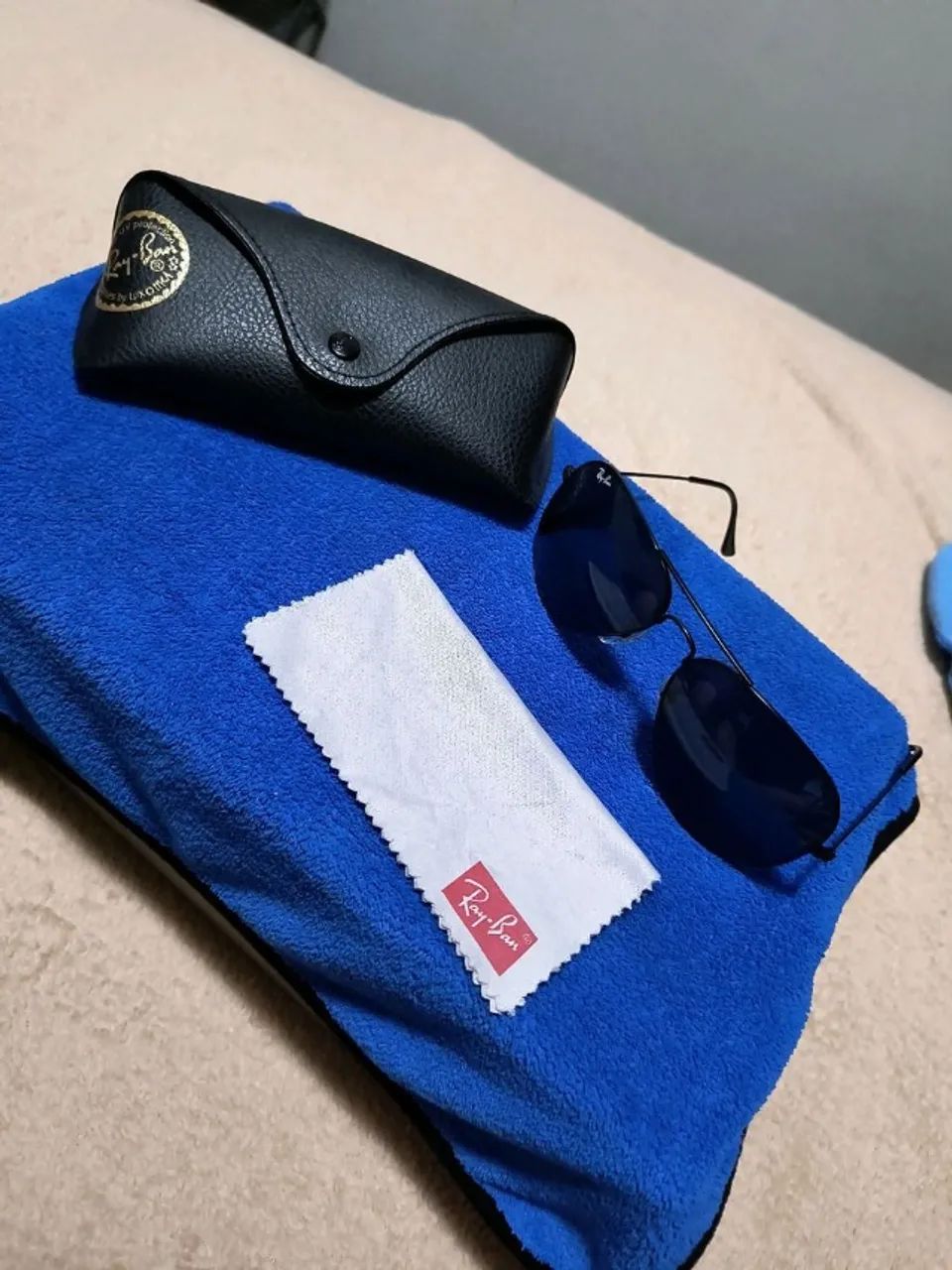 óculos de sol rayban aviator preto