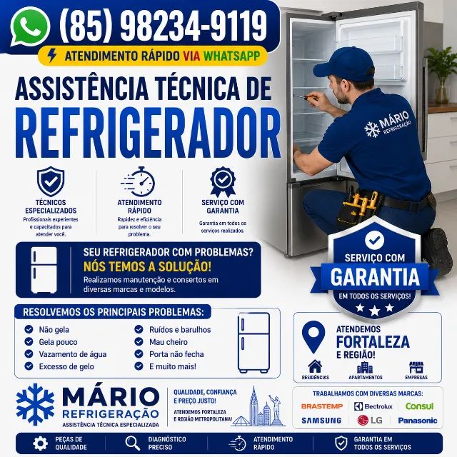 Assistência Técnica de Refrigerador