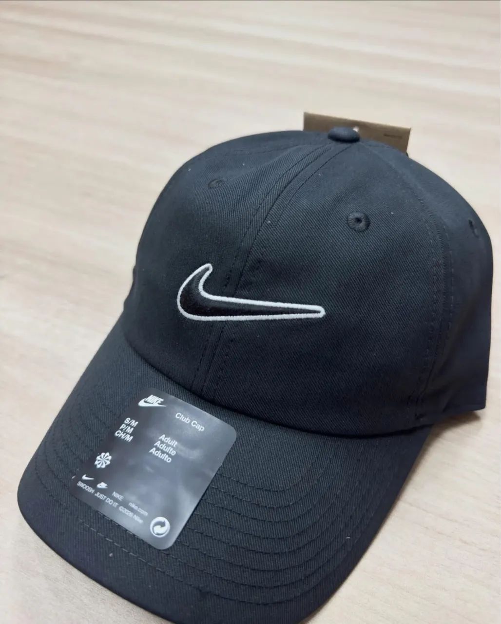 Boné Nike Club Swoosh Original (Preto) - Foto 2