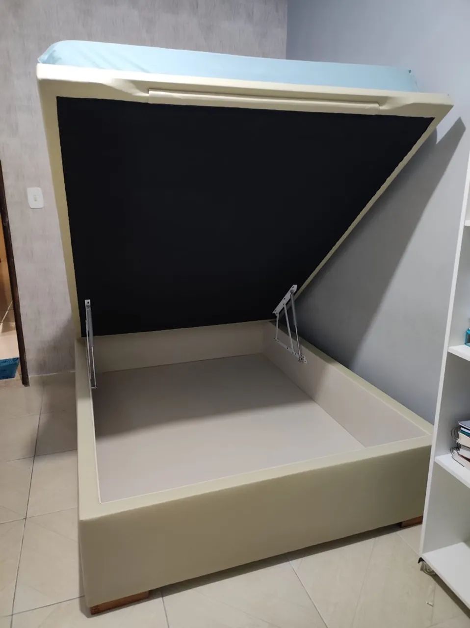 Cama baú casal sem colchão 