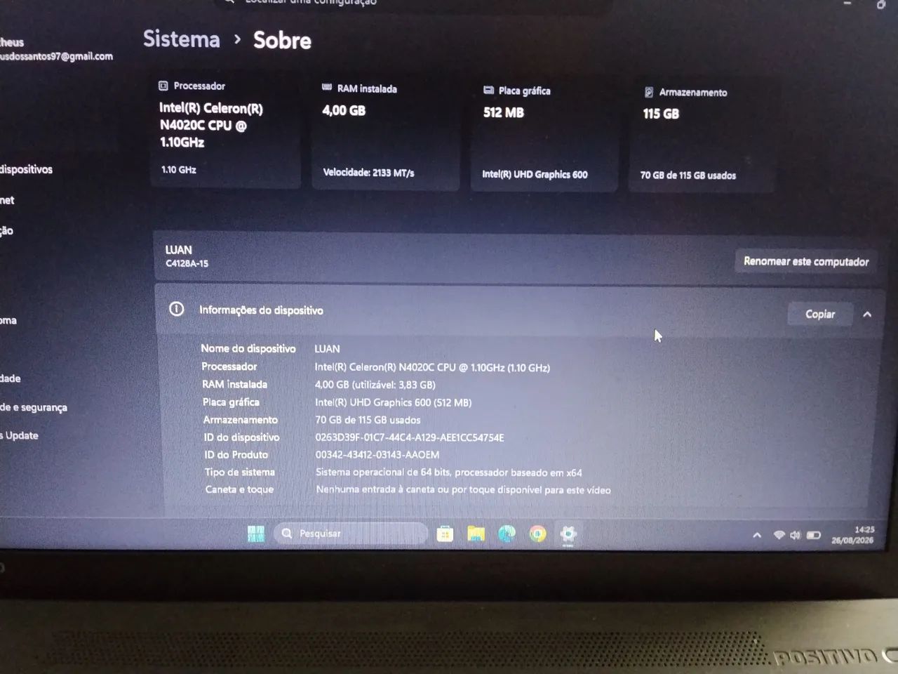 Vendo notebook para estudos  - Foto 4