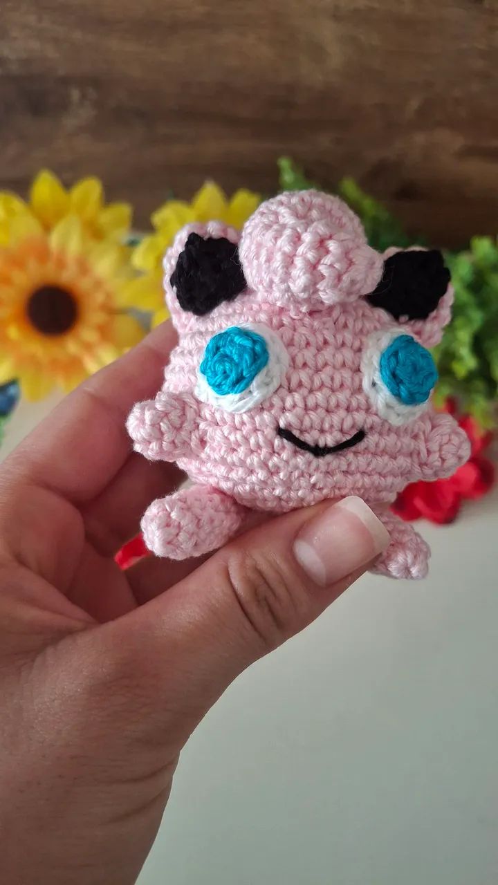 jigglypuff Amigurumi chaveiro - Pokémon - Foto 2