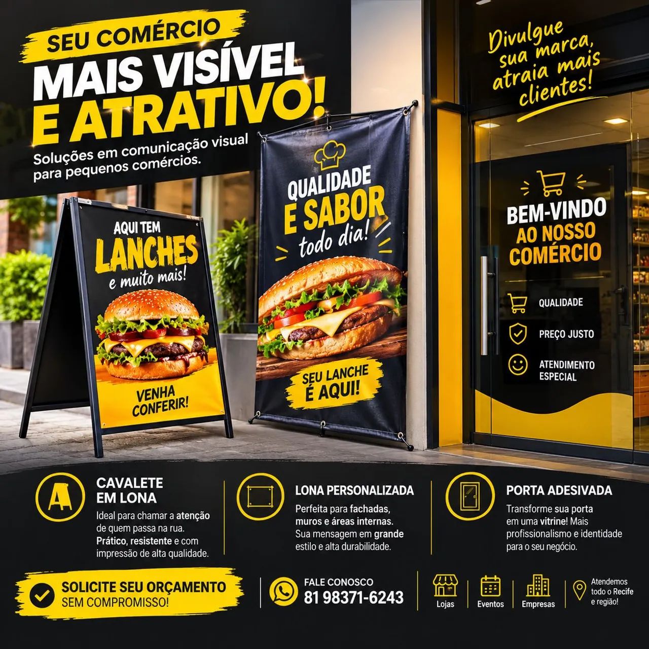 Kit promocional para seu comércio !!