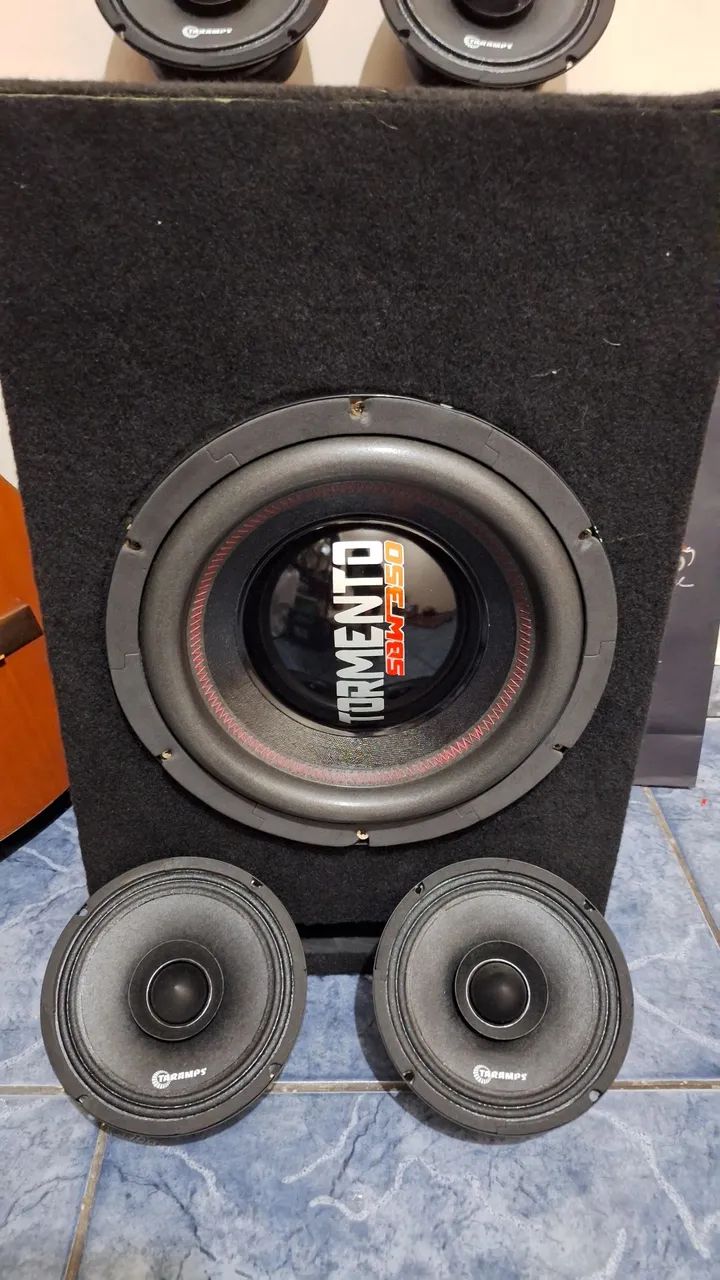 Fh300s taramps 6 polegadas subwoofer Tormento 12 polegadas 350w - Foto 4
