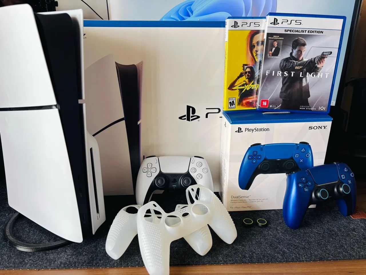PS5 Slim 1TB COM LEITOR - Foto 4