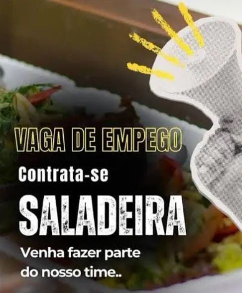 Auxiliar com espériencia em salada 