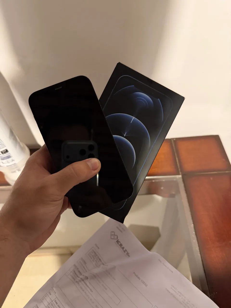 iPhone 12 Pro 512gb caixa e nota novo