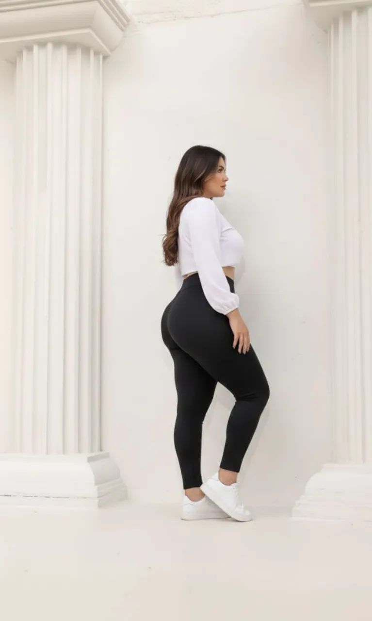 Calça Legging Preta G1/G2 R$ 49 + Lindo Brinde - Foto 5