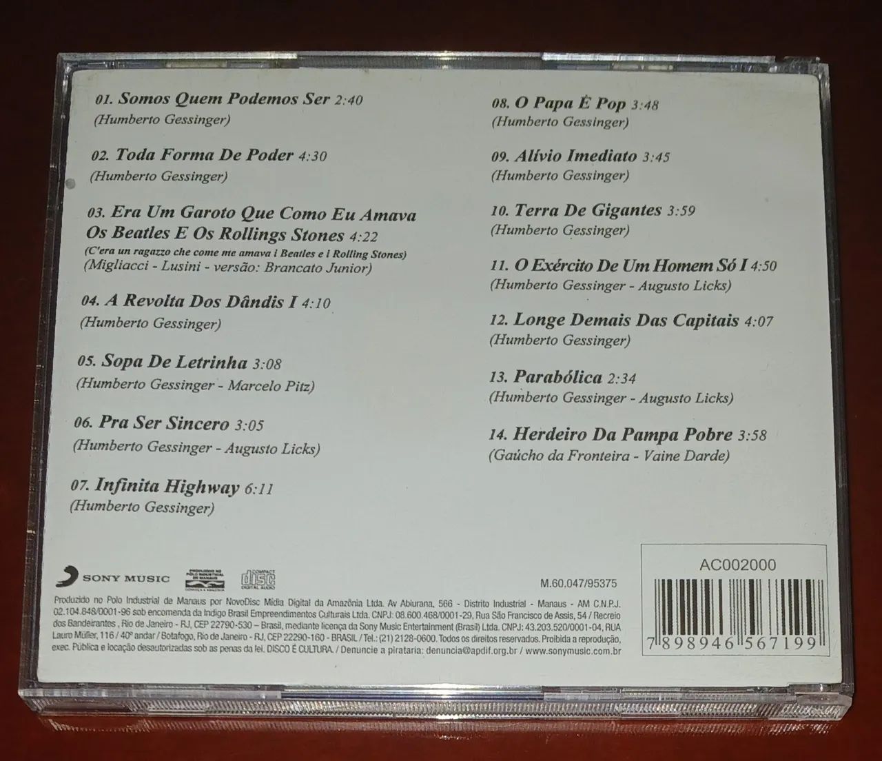 Cd Engenheiros do Hawaii - Acervo  - Foto 2