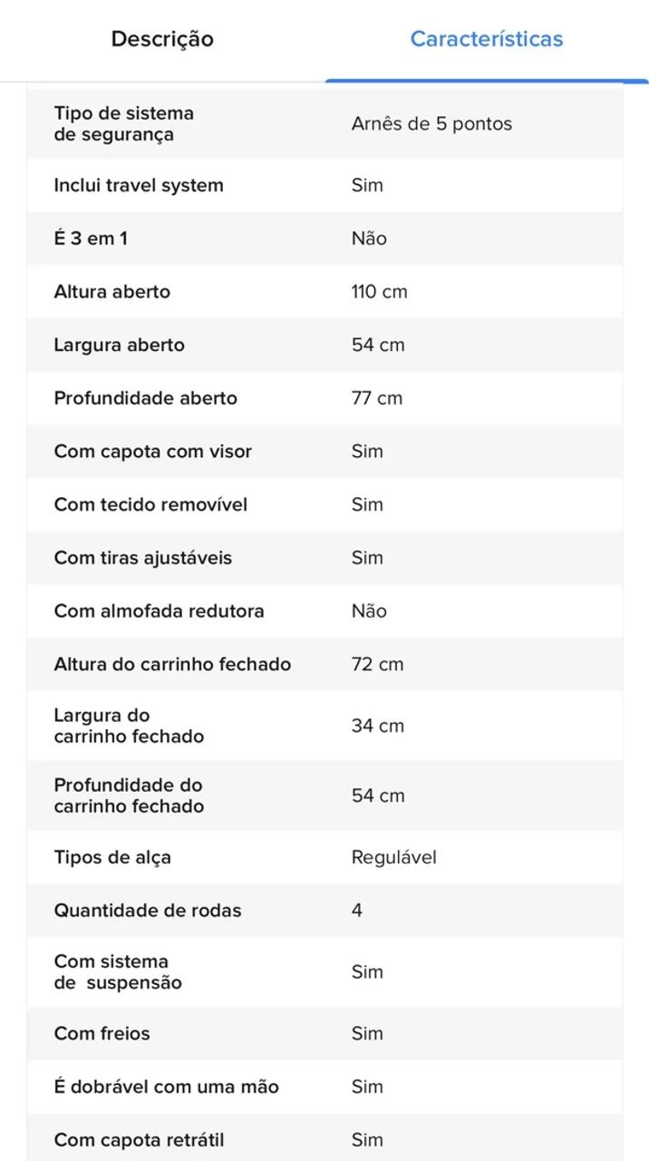 Carrinho de bebê.  - Foto 3