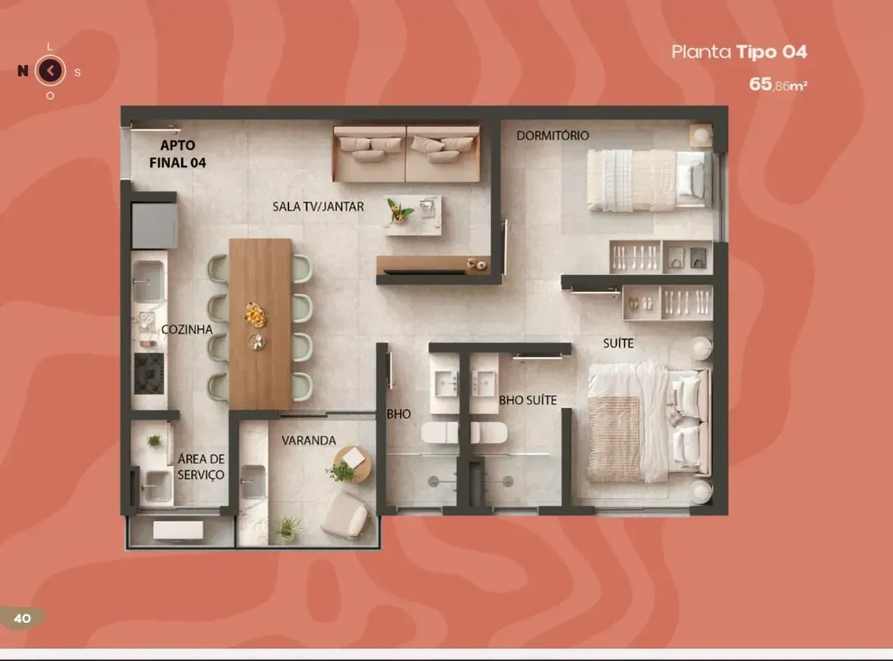 PLANTA 65m²