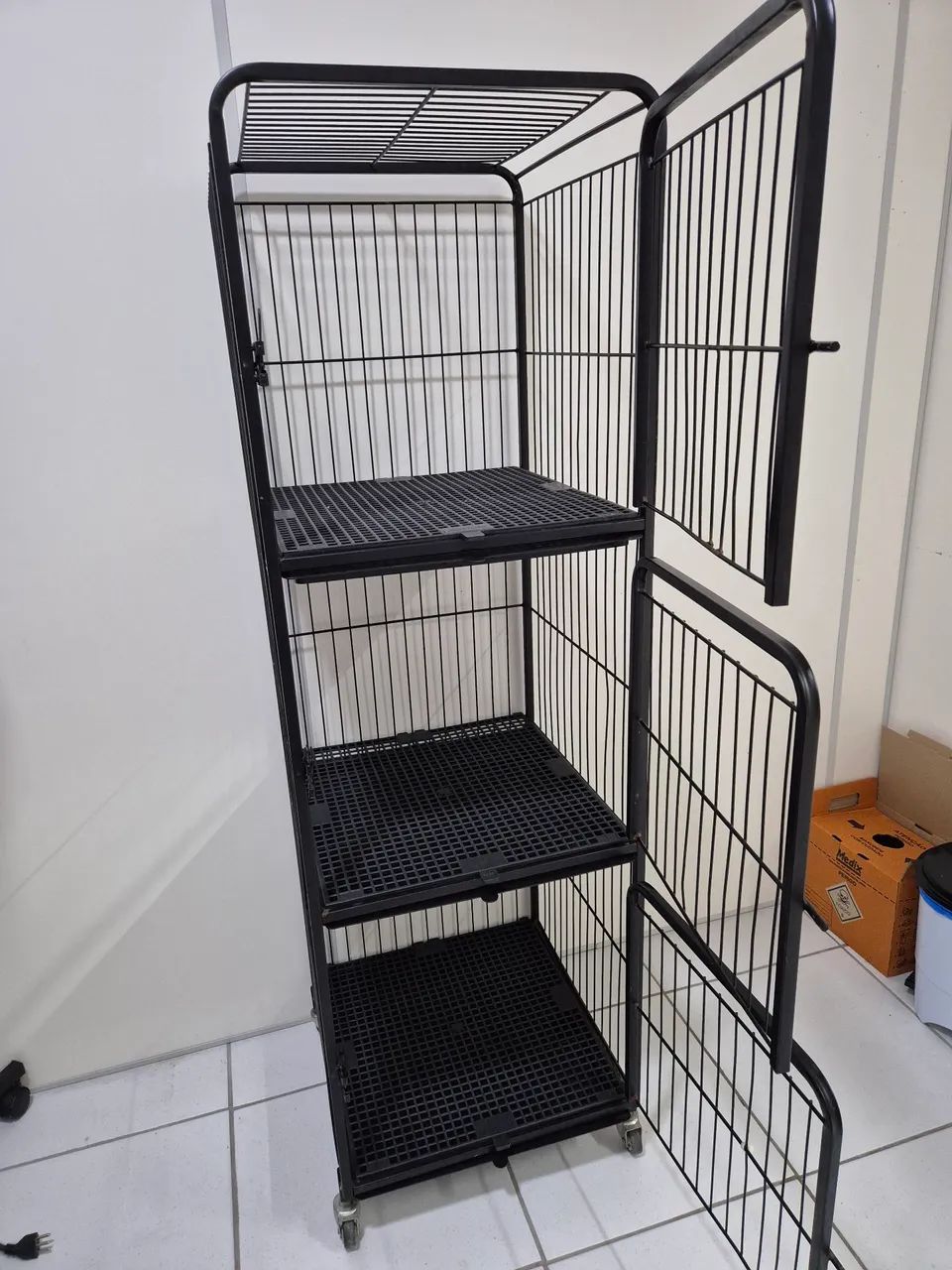 Baia pet preto 3 lugares 