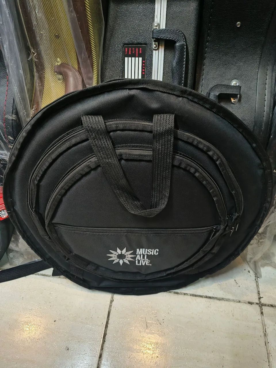Bag mochila para pratos até 24 polegadas com alças acolchoadas confortável para transporte
