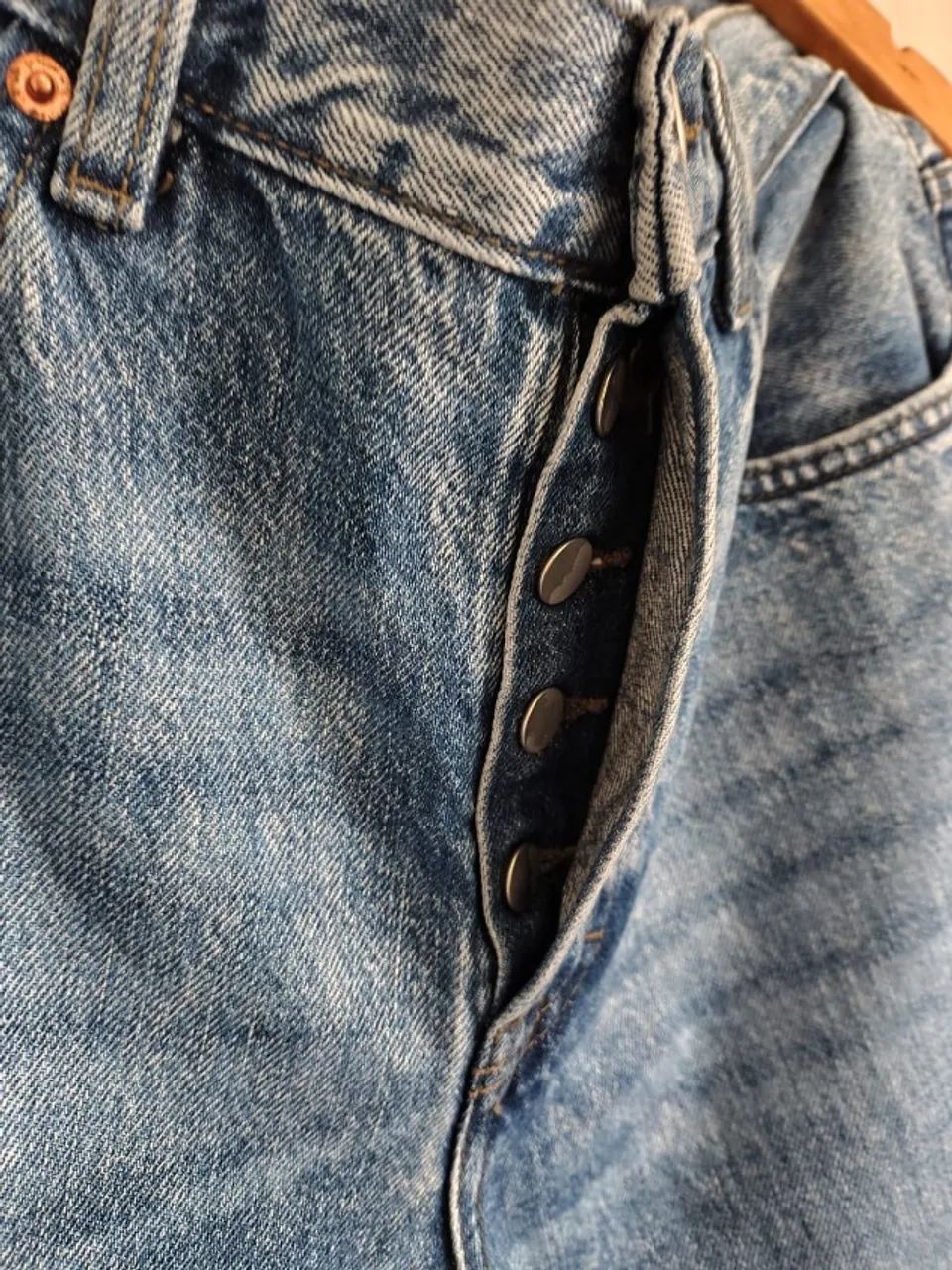 Calça Jeans Reta Zara Azul - Foto 4