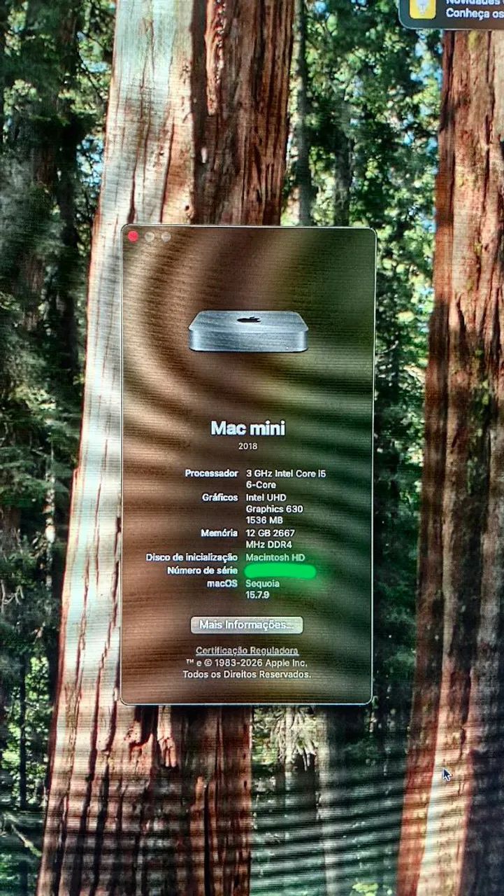 Apple Mac Mini 2018 Intel Core i5 3.0GHz / 12GB RAM - macOS Sequoia - Foto 5